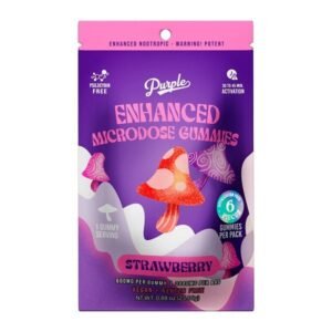 Buy Purple Mushroom Enhanced Microdose Gummies Strawberry